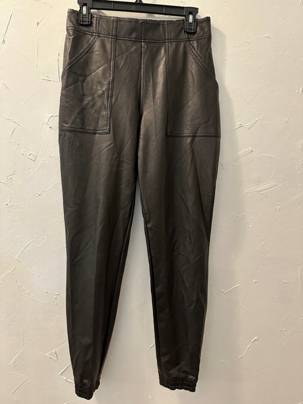 SPANX Faux Leather Jogger Pants